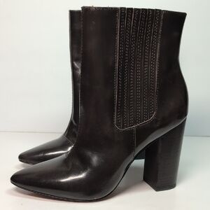 Pour La Victoire Lizette chocolate Brown Heeled Boots womans size 8
